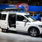 VW Caddy präsentiert auf der Autosalon Brüssel Expo.